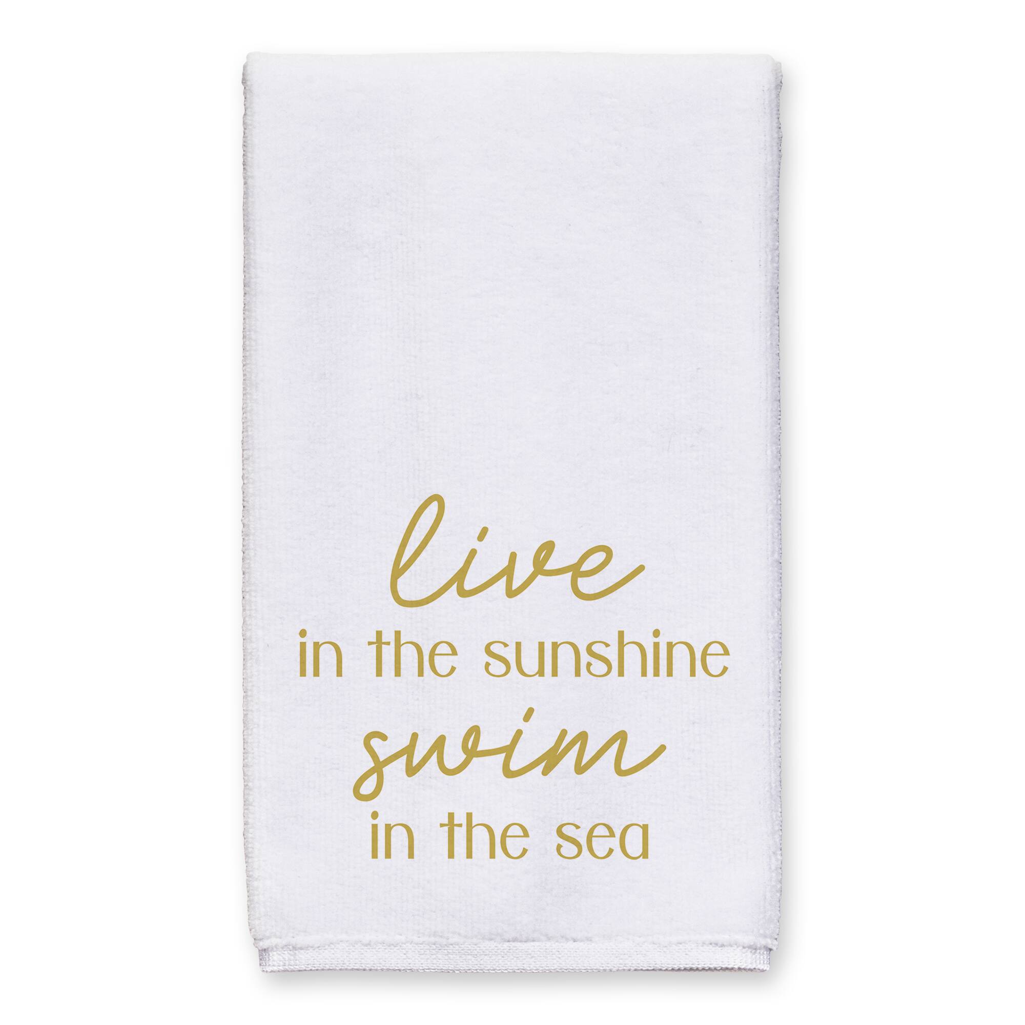 Live In The Sunshine Swim In The Sea Tea Towel Set